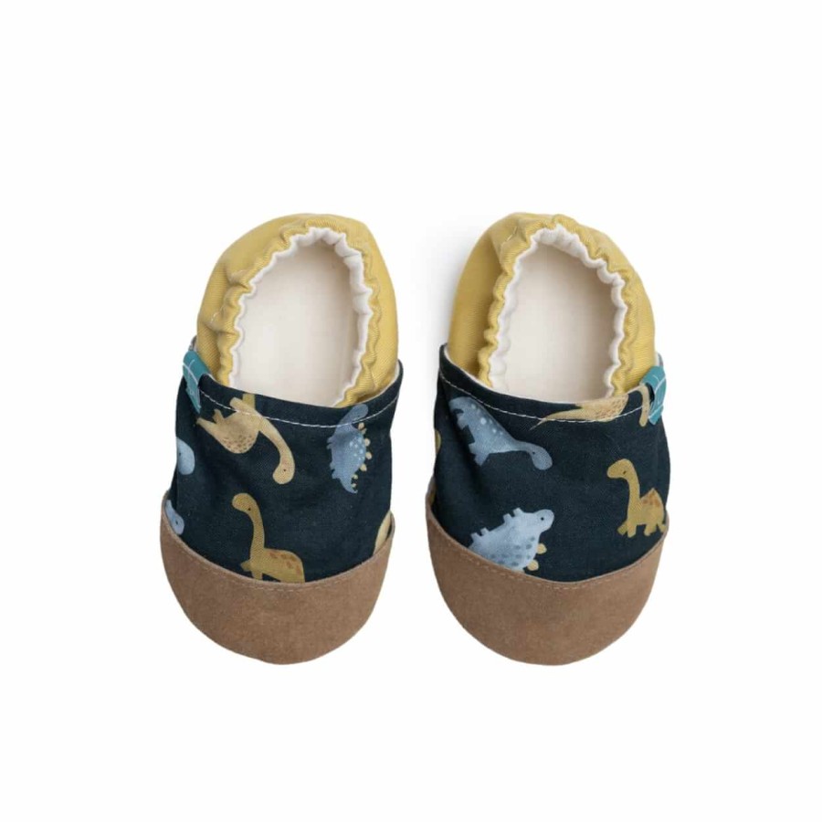 Kapcie do domu, żłobka, przedszkola - YELLOW DINO / TITOT