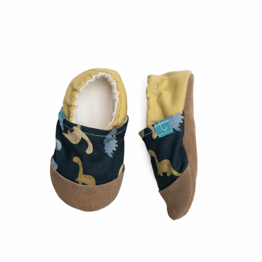 Kapcie do domu, żłobka, przedszkola - YELLOW DINO / TITOT