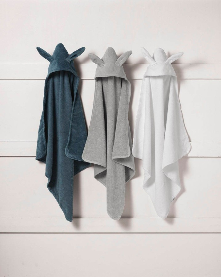 Ręcznik z kapturkiem - Mineral Green Bunny / Elodie Details