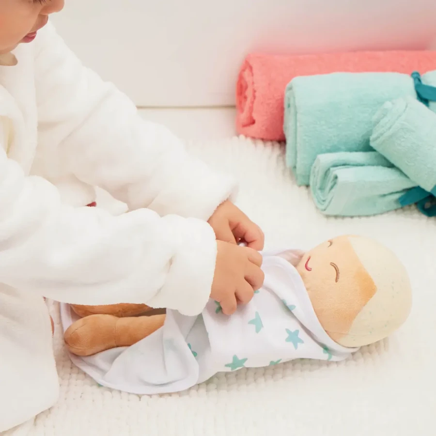 Bath Doll Lulla Baby - lalka przytulanka do kąpieli - chłopiec blondyn / LullaBaby
