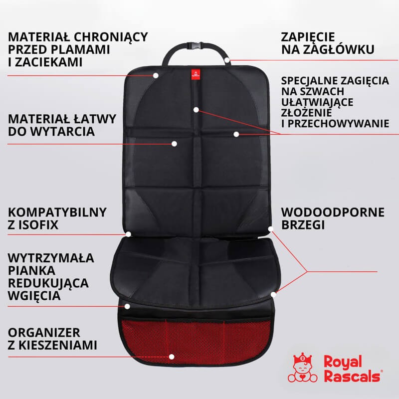 Mata ochronna pod fotelik samochodowy / Royal Rascals