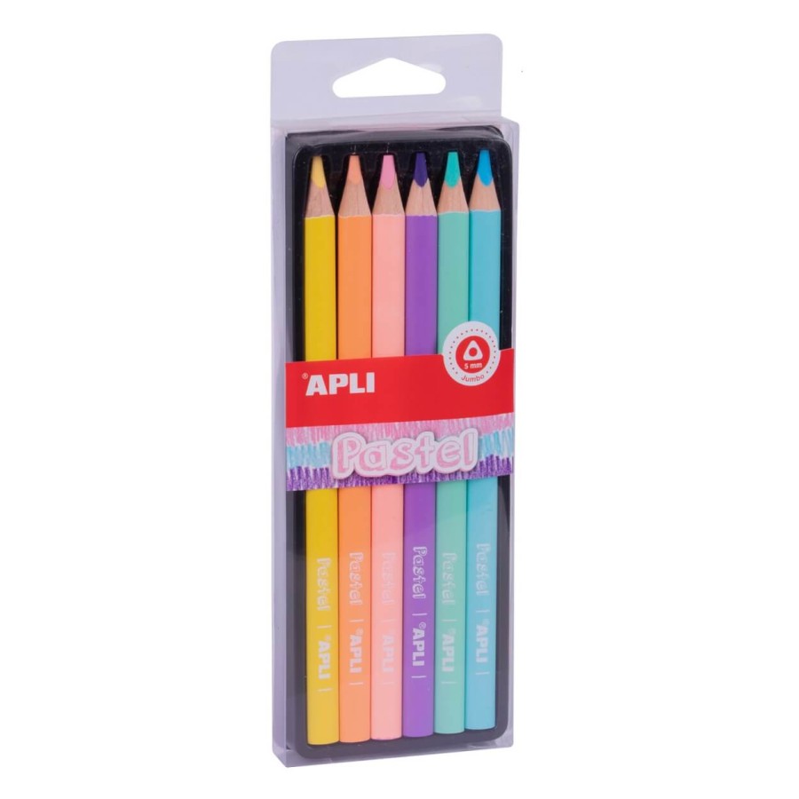 Kredki ołówkowe Jumbo - pastel / Apli Kids