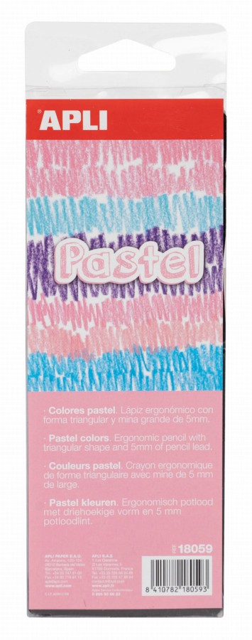 Kredki ołówkowe Jumbo - pastel / Apli Kids