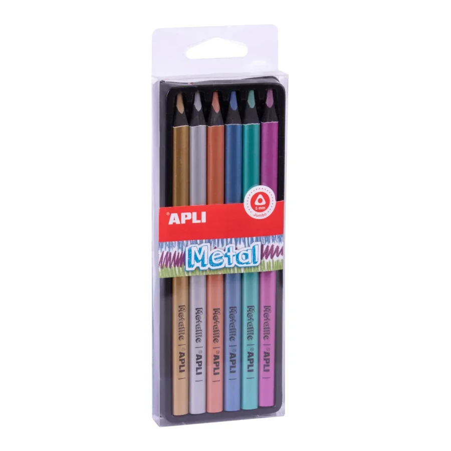 Kredki ołówkowe Jumbo - metal / Apli Kids