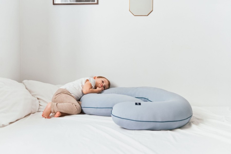 Poduszka ciążowa Organic kolor: dusty blue / Poofi