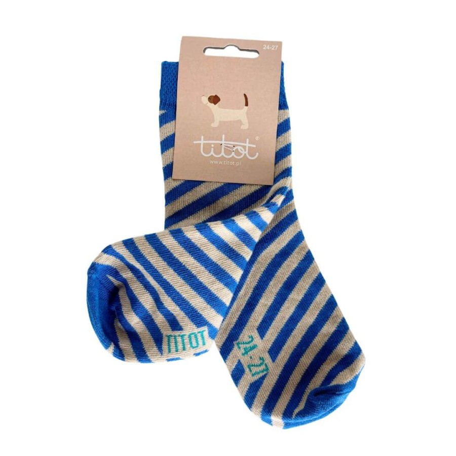 Skarpety dziecięce Stripes Blue / TITOT