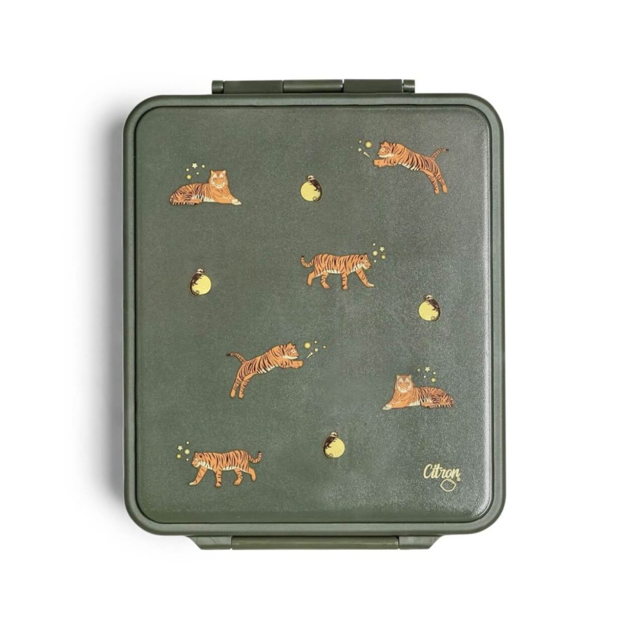 Grand lunch box z termosem - Tiger / Citron