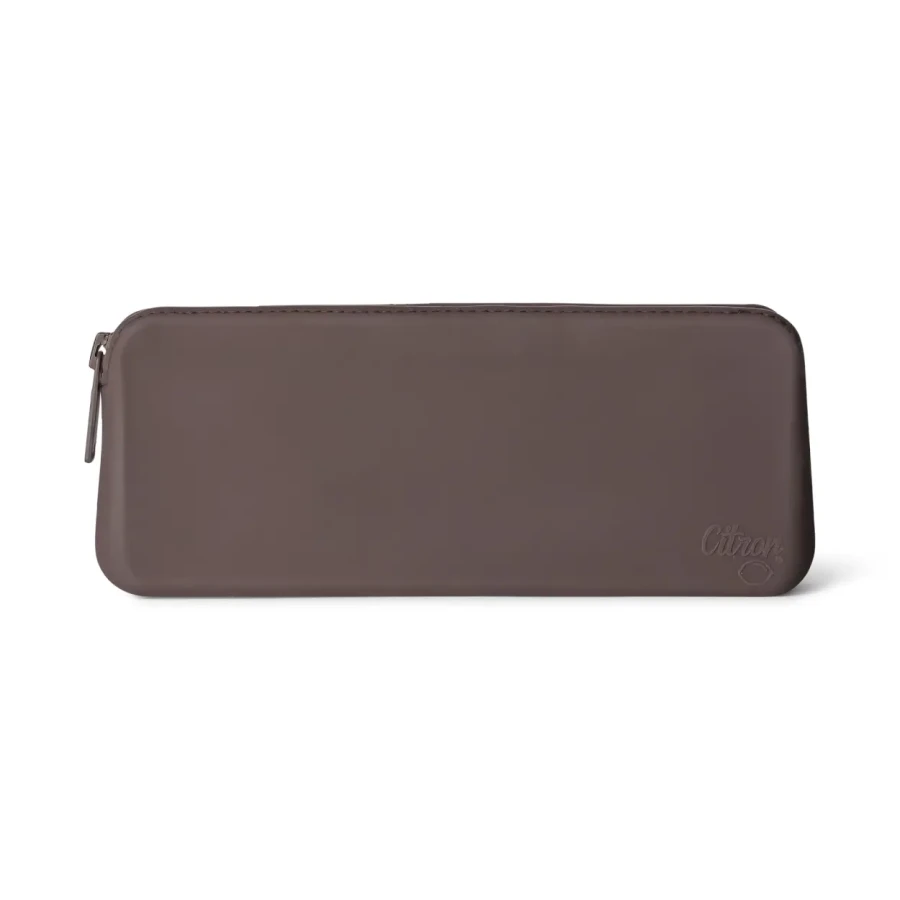 Sztućce stalowo-silikonowe z etui na zamek - Vehicles / Citron