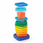 Sensoryczna zakręcona wieża z klocków / Sassy