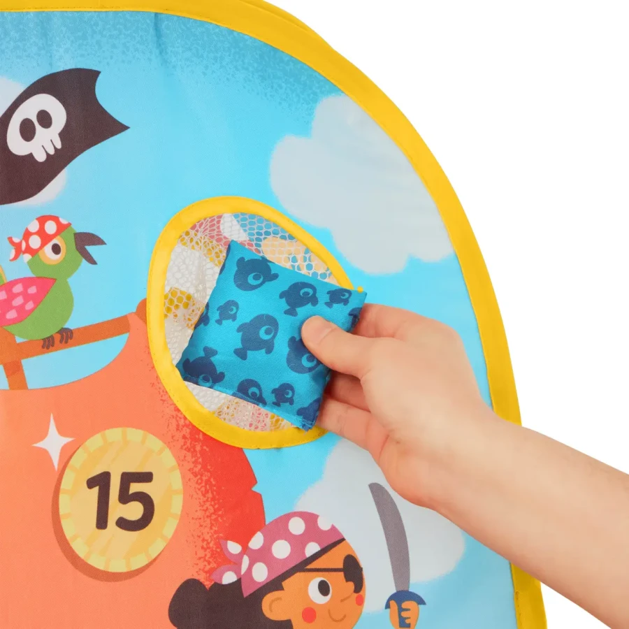 Toss ‘n’ Score – gra zręcznościowa 3w1 z woreczkami / B.Toys