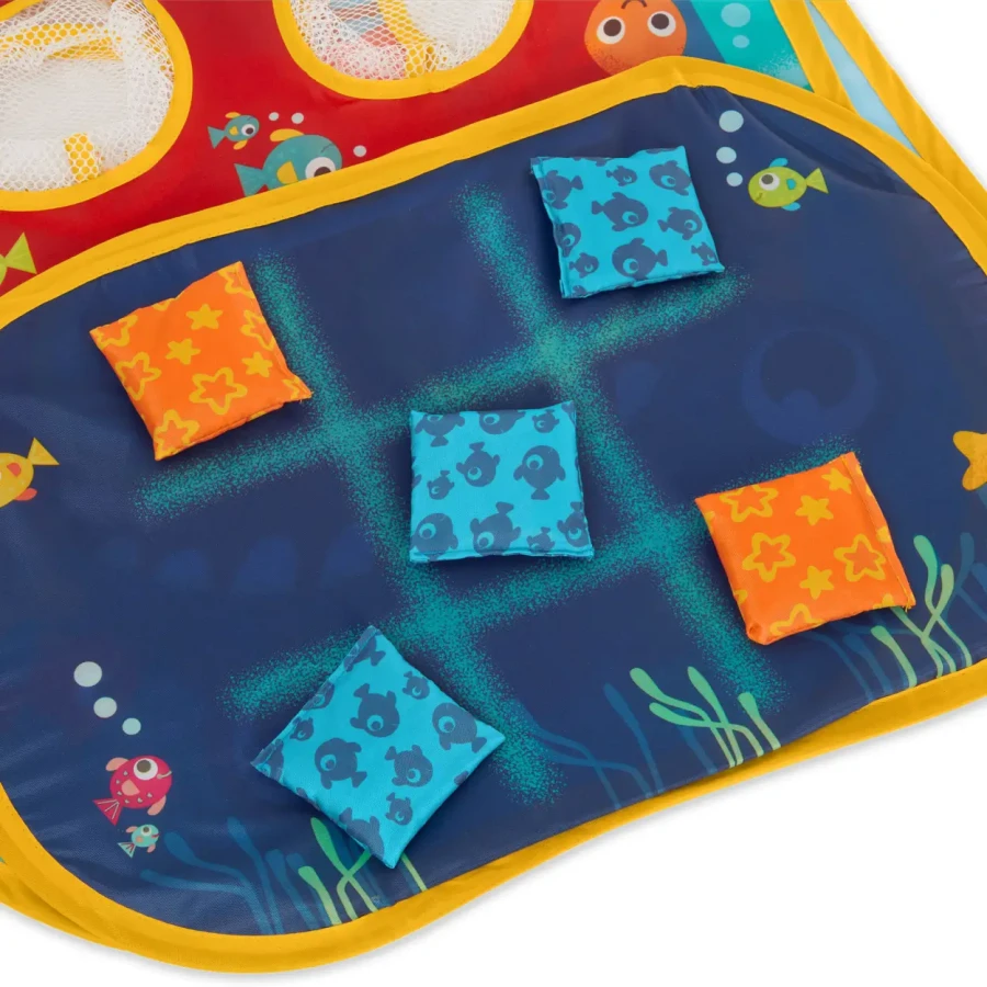 Toss ‘n’ Score – gra zręcznościowa 3w1 z woreczkami / B.Toys