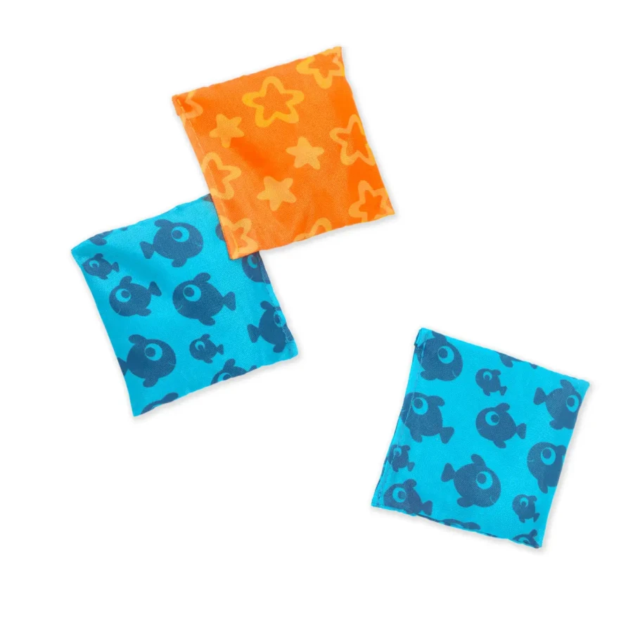 Toss ‘n’ Score – gra zręcznościowa 3w1 z woreczkami / B.Toys