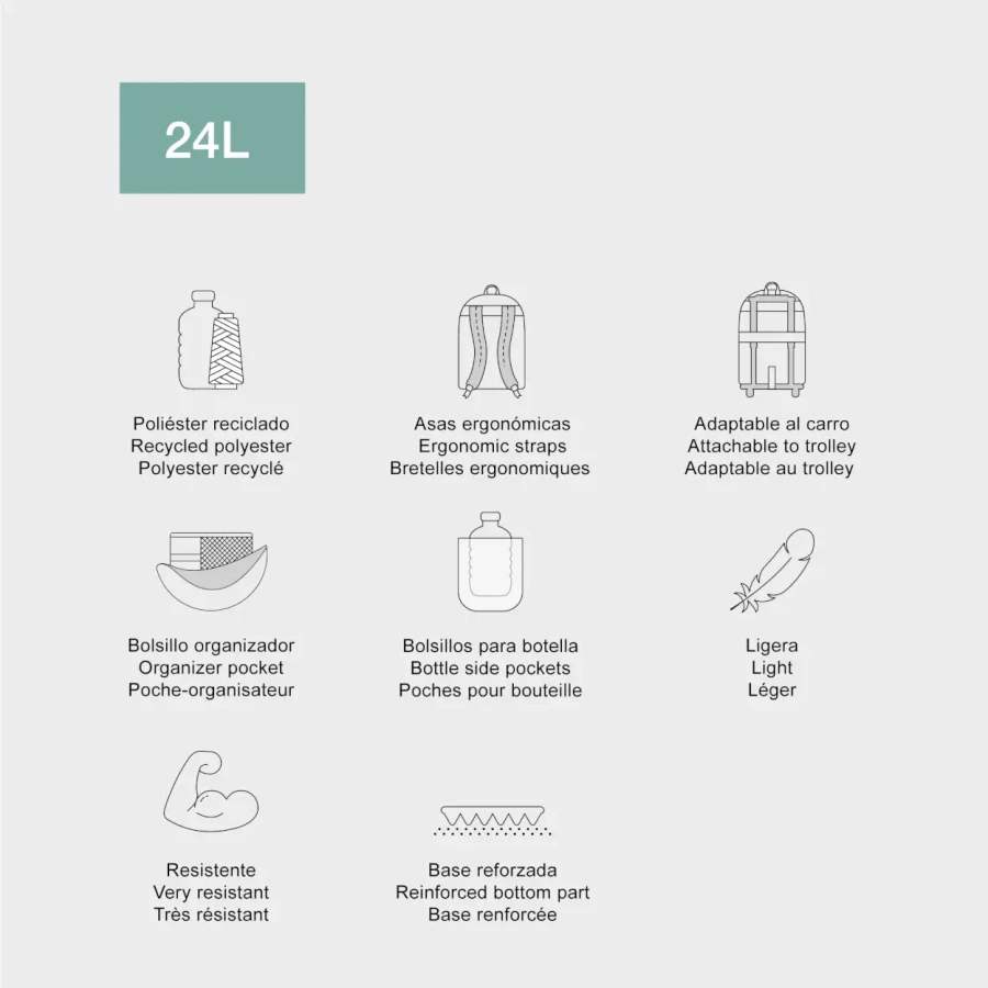 Plecak dwukomorowy Roma WOW ARP, 24L / Miquelrius