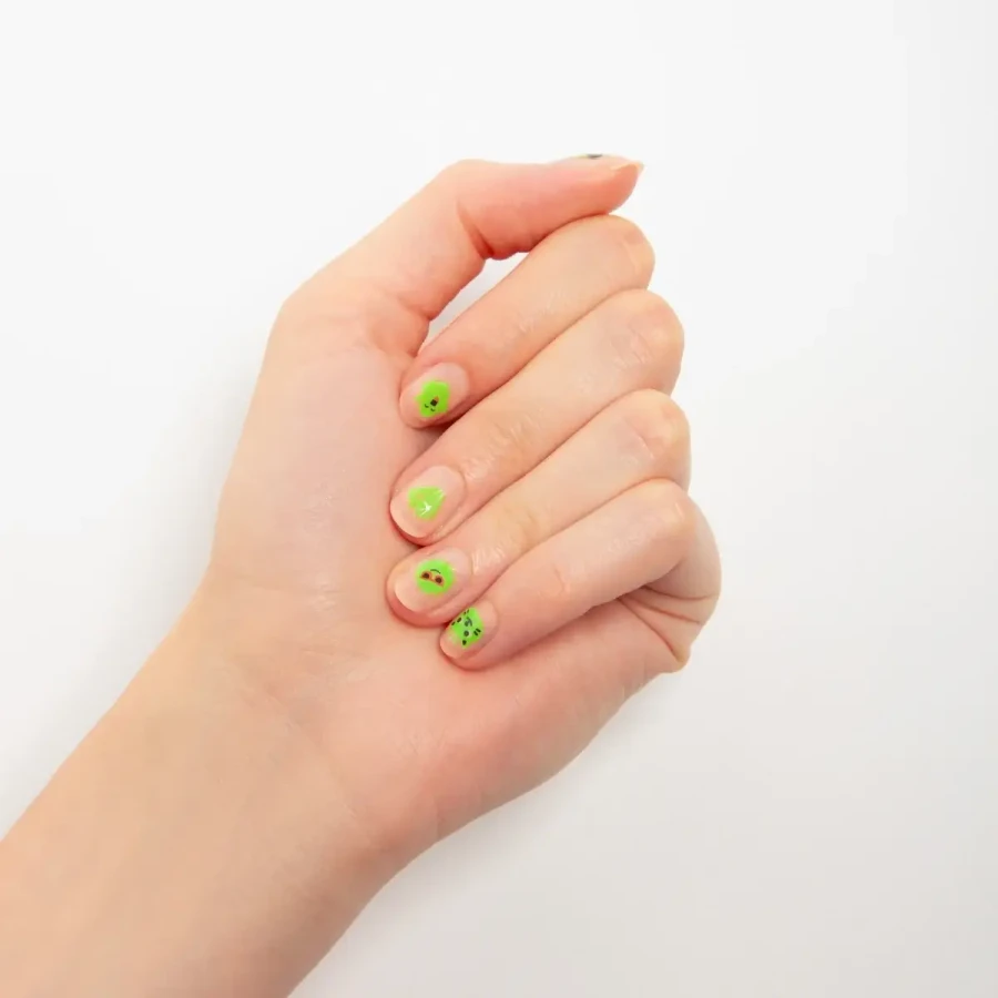 Naklejki na paznokcie dla dzieci Glow Party - 200 sztuk / OMY