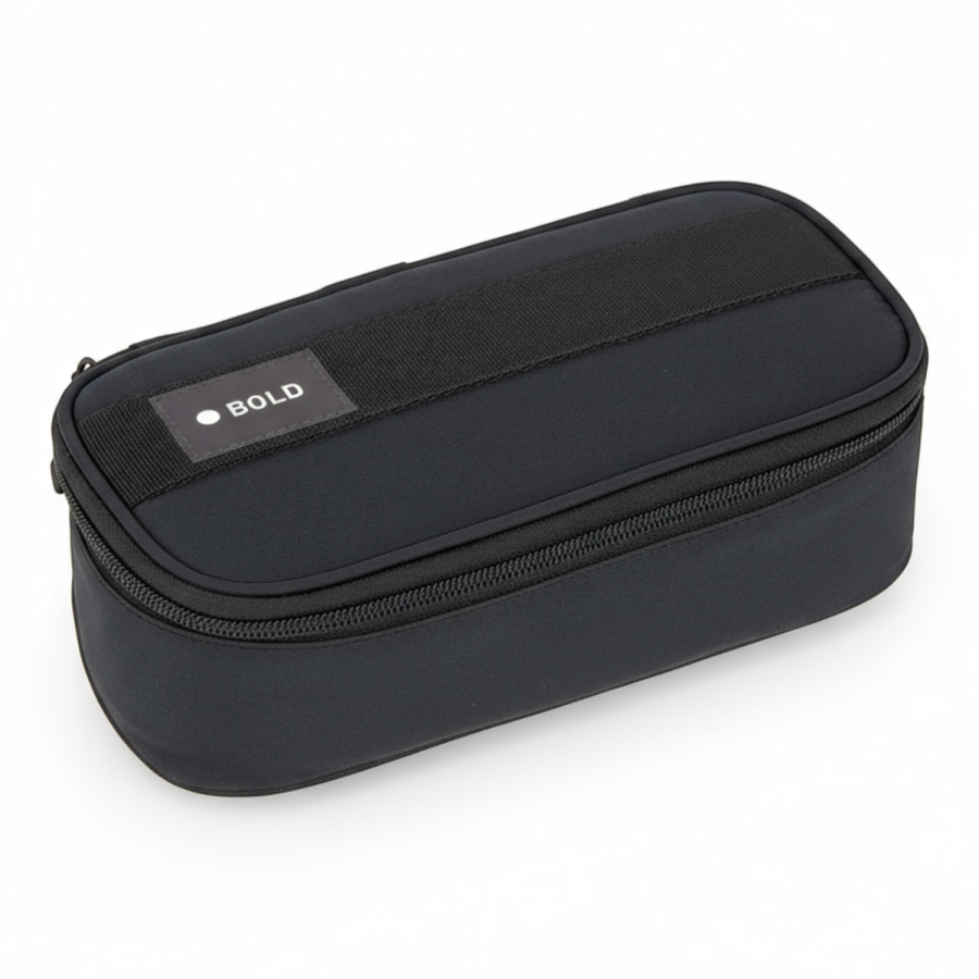 Piórnik-etui na akcesoria szkolne Bold, czarny / Lassig