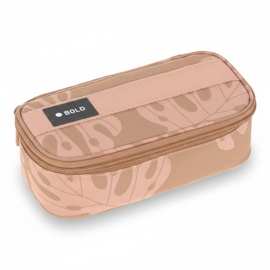 Piórnik-etui na akcesoria szkolne Bold, karmelowy / Lassig