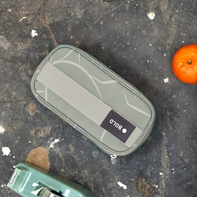 Piórnik-etui na akcesoria szkolne Bold, szałwiowy / Lassig