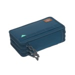 Potrójny piórnik – etui z wyposażeniem Unique, navy / Lassig