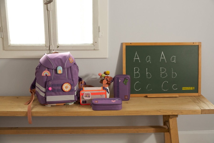 Potrójny piórnik – etui z wyposażeniem Unique, purple / Lassig