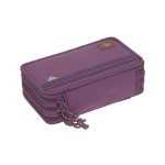 Potrójny piórnik – etui z wyposażeniem Unique, purple / Lassig