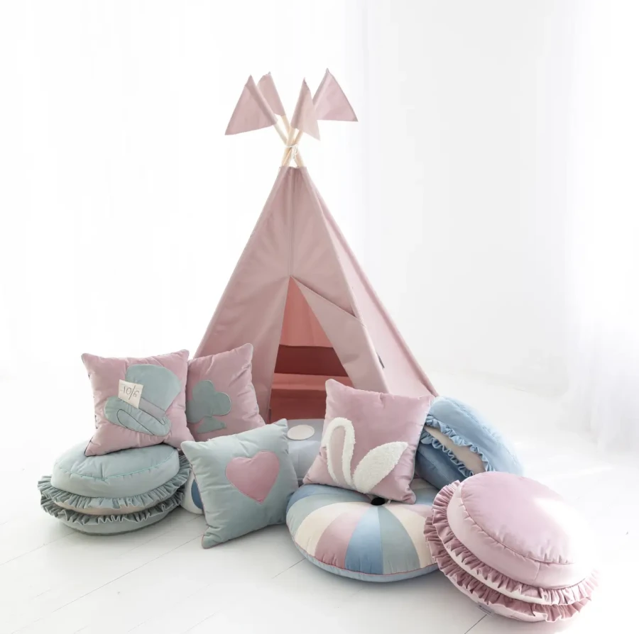 Wodoodporny namiot tipi do ogrody, dusty pink / Cozy & Dozy