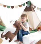 Poduszka dino diplok, brązowa / Cozy & Dozy