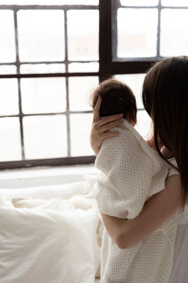 Bambusowy kocyk cream 80x100 - chain / My Memi