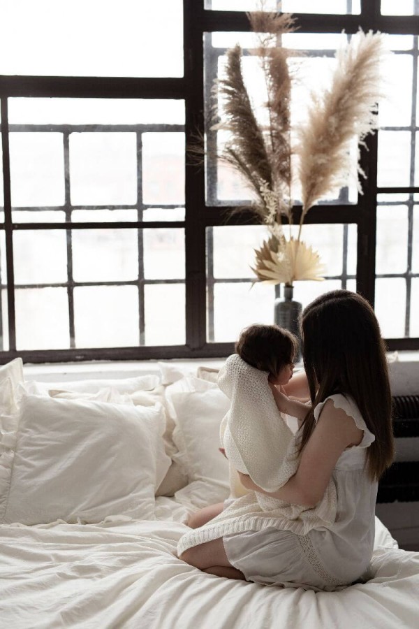 Bambusowy kocyk cream 80x100 - chain / My Memi