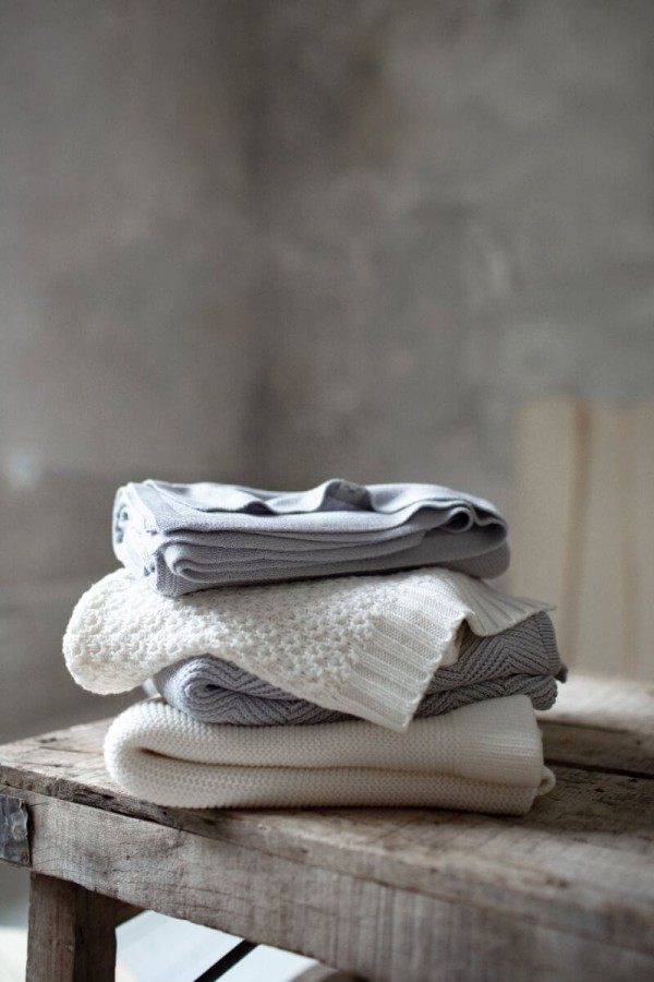 Bambusowy kocyk cream 80x100 - chain / My Memi