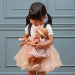 Zestaw ubranek dla lalki niemowlęcia, stylizacja z sukienką / LullaBaby