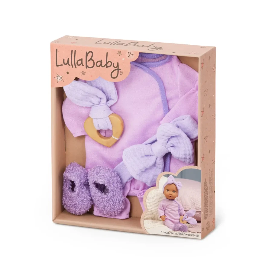 Zestaw ubranek dla lalki niemowlęcia, piżamka dziewczęca / LullaBaby
