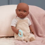 Zestaw ubranek dla lalki niemowlęcia, stylizacja ze spodniami na szelkach / LullaBaby