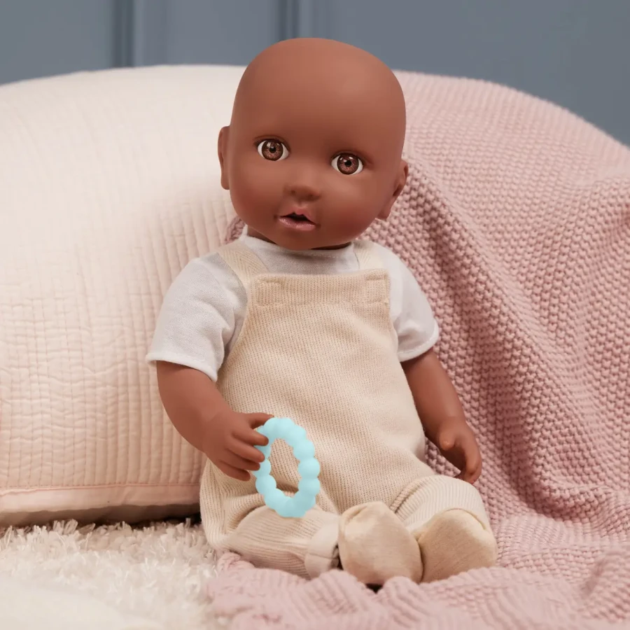 Zestaw ubranek dla lalki niemowlęcia, stylizacja ze spodniami na szelkach / LullaBaby