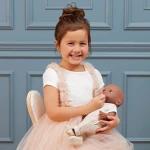 Zestaw ubranek dla lalki niemowlęcia, stylizacja ze spodniami na szelkach / LullaBaby