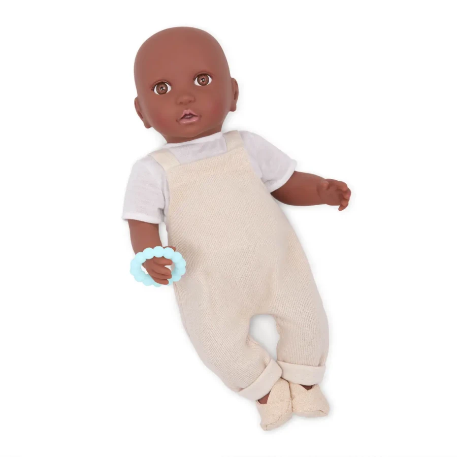 Zestaw ubranek dla lalki niemowlęcia, stylizacja ze spodniami na szelkach / LullaBaby