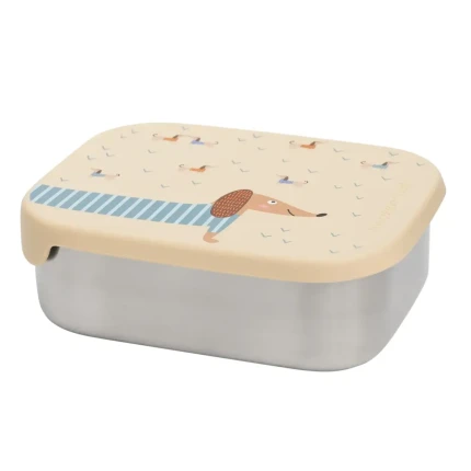 Lunchbox ze stali nierdzewnej z wyjmowanymi przegródkami - Teckel / The cotton cloud