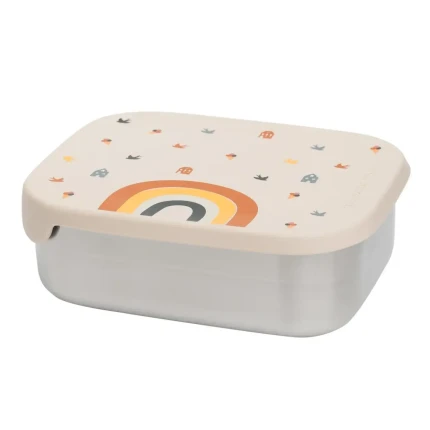 Lunchbox ze stali nierdzewnej z wyjmowanymi przegródkami - Rainbow / The cotton cloud