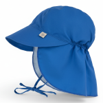 Czapka przeciwsłoneczna z daszkiem i osłoną karku UV80 Splash & Fun blue / Lassig