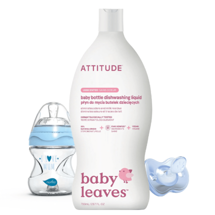 Płyn do mycia butelek i akcesoriów dziecięcych, Bezzapachowy (fragrance free), 700 ml/ Attitude
