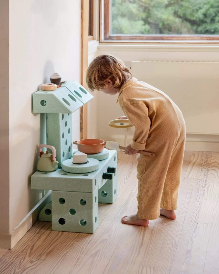 Kreatywne klocki rozwijające motorykę dużą, Dreamer kit 12 in 1 – Ocean Mint, Forest Green / MODU