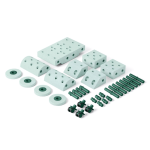 Kreatywne klocki rozwijające motorykę dużą, Dreamer kit 12 in 1 – Ocean Mint, Forest Green / MODU