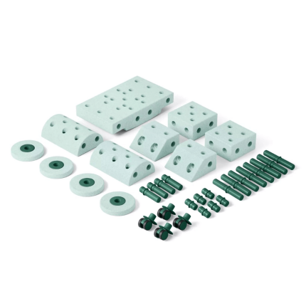 Kreatywne klocki rozwijające motorykę dużą, Dreamer kit 12 in 1 – Ocean Mint, Forest Green / MODU