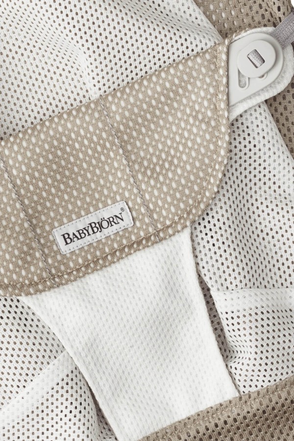 BABYBJORN - poszycie do leżaczka Balance Soft Mesh, Szary beż, biały