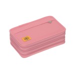 Potrójny piórnik – etui z wyposażeniem Unique, pink / Lassig