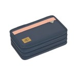 Potrójny piórnik – etui z wyposażeniem Unique, dark blue / Lassig