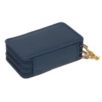 Potrójny piórnik – etui z wyposażeniem Unique, dark blue / Lassig