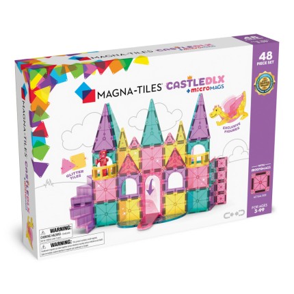 Klocki Magnetyczne Zamek DLX 48 el. / Magna-Tiles