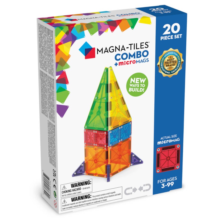 Klocki Magnetyczne microMAGS 20 el. COMBO / Magna-Tiles