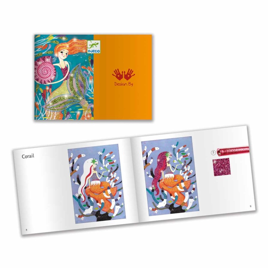 Zestaw artystyczny z brokatem SYRENY 7+ / Djeco