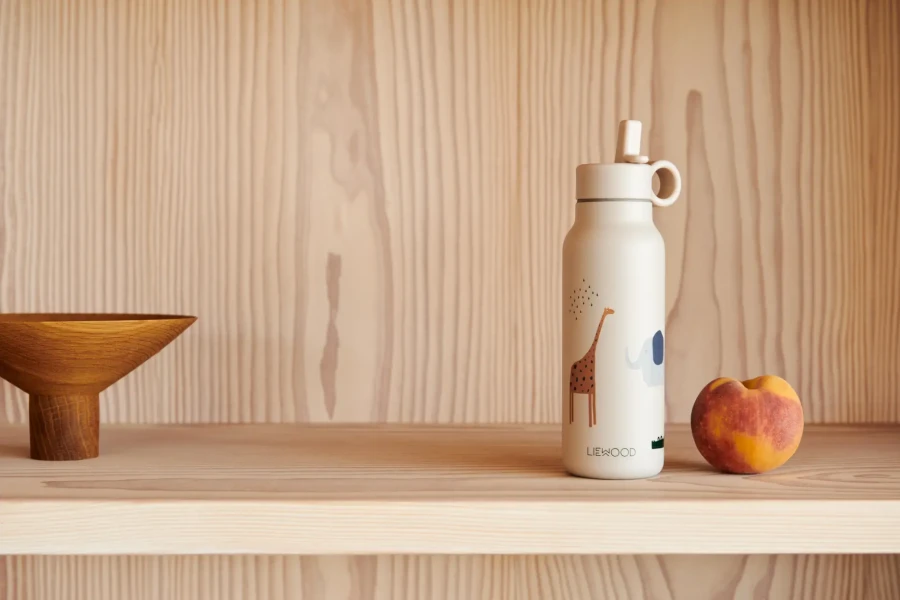 Butelka na wodę Falk, 350 ml - safari sandy mix / Liewood